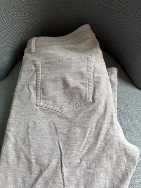 J.Jill Boyfriend style Light Gray Corduroy Pants- straight leg